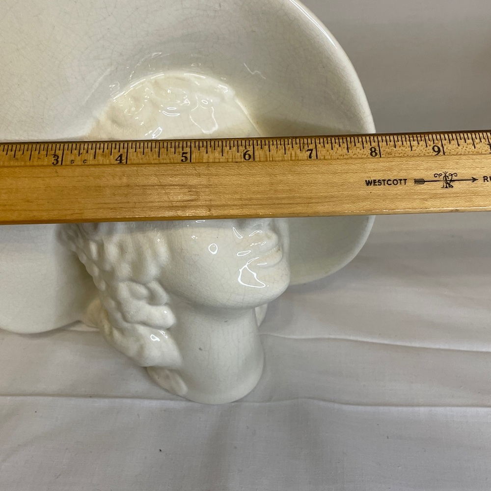 VINTAGE ROYAL HARGER Art Deco Woman with Broad Brimmed Hat Vase - Picture 11 of 12